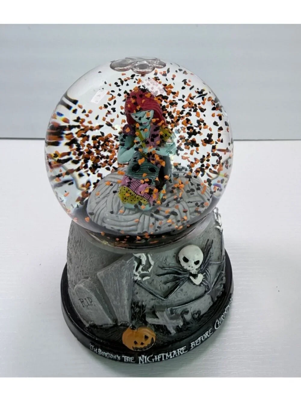 The Nightmare Before Christmas Sally Snow Globe Musical Plays This is Halloween